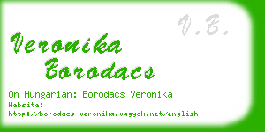 veronika borodacs business card